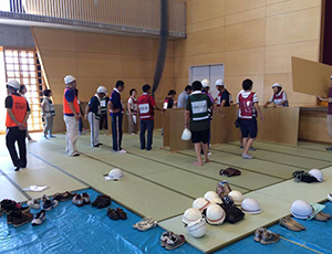 石川県総合防災訓練に参加。