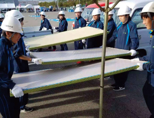 千葉県大多喜町の防災訓練に参加。