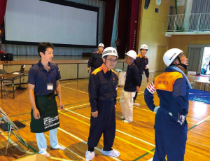 愛知県豊橋市の防災訓練に参加。
