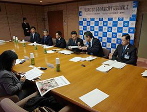 千葉県富津市との防災協定を締結。